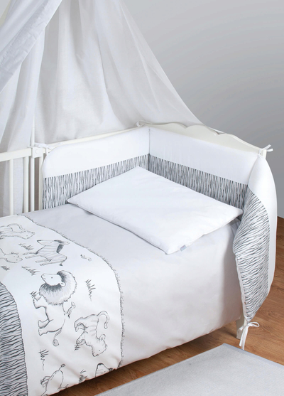 Set shtrati BabyMatex Bianco Safari, 2 pjesë, 100x135 cm, shumëngjyrësh