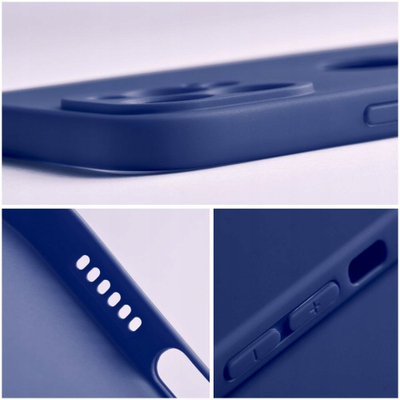 Këllëf silikoni për telefon Xiaomi Redmi Note 14 Pro Plus 5G, i hollë, blu e errët