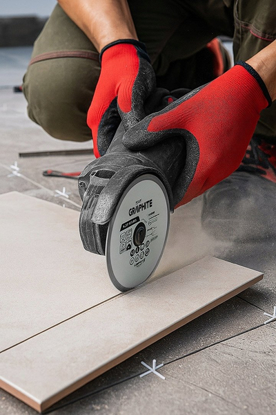 Disk prerës diamanti Graphite 57T304, 230 x 22.2 mm, për prerje me ujë, gri