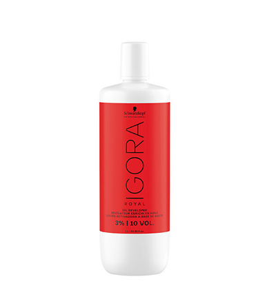 Emulsion aktivizues për ngjyrë flokësh Schwarzkopf Professional Igora Royal Oil Developer 3%, 1 l