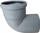 Bërryl kanalizimi PVC, 75mm, 90°, gri