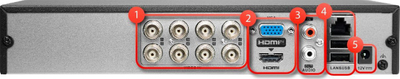 DVR sigurie HiLook Hikvision DVR-8CH-5MP, 8 kanale, H.265 Pro+, i zi