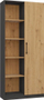 Raft librash RD-80, 80 cm, 10 rafte, antracit dhe artisan oak