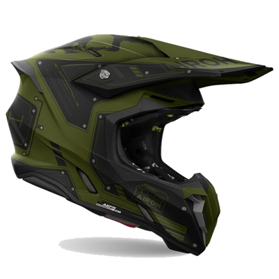 Helmetë motocross Airoh Twist 3 Military, madhësia M, mat ulli i zi