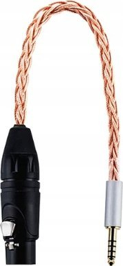 Аудио адаптер Moondrop UP, 4PIN XLR во 4.4mm, 30cm, црн