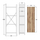 Raft për libra Indus 60×30×150 cm (HM9425), gri