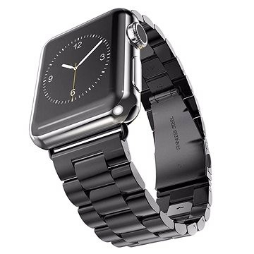 Rrip çeliku Eternico Elegance për Apple Watch, 42 44 45mm, Ultra 49mm, i zi