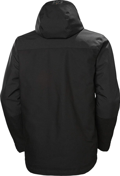 Xhaketë dimri për meshkuj Helly Hansen Oxford 2, e papërshkueshme nga uji, me kapuç, e zezë