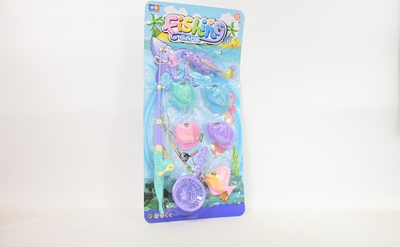 Lodër peshkimi për kalamajt Fishing Game, set kallam dhe peshq plastikë, shumëngjyrëshe