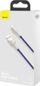 Kabllo USB Baseus USB A me Lightning, 1 m, 2.4A, vjollcë
