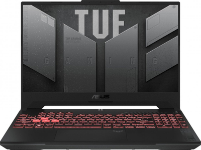 Laptop ASUS TUF Gaming A15, 15.6", AMD Ryzen 5 7535HS, 16 GB RAM, 512 GB SSD, NVIDIA GeForce RTX 4060, i zi dhe i hirtë