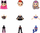 Lodër mini goca Zapf Lil Snaps Dolls Sidekick S2, set me 36 copë, shumëngjyrëshe