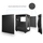 Kutia PC Chieftec Elox AS-01B-OP, ATX, 1x ventilator 120mm, e zezë