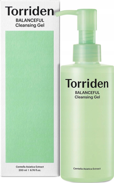 Xhel pastrues fytyre Torriden Balanceful Cica Cleansing Gel, 200ml, me Centella Asiatica, jeshil