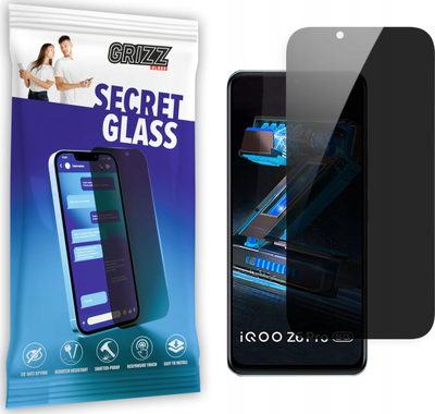 Qelq mbrojtës Grizz SecretGlass për Vivo IQOO Z6 Pro, privatësi, xham qeramik, transparent