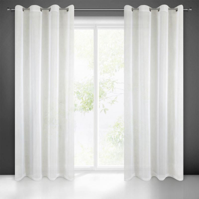 Perde Fir Lucy K, voile, 140x250 cm, ngjyrë krem