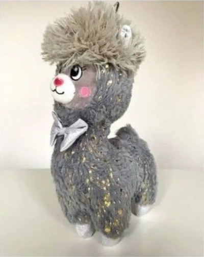 Lodër pelushi INNOGIO Alpaca Soft, 30 cm, gri