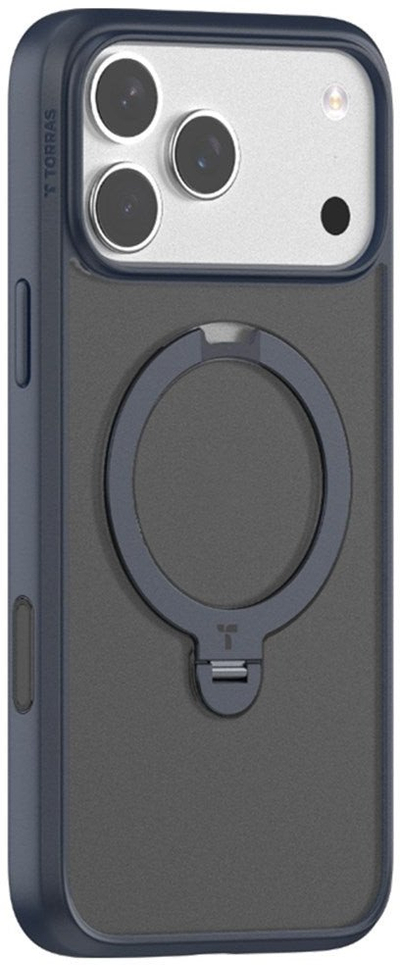 Mbështjellës telefoni Torras Ostand Spin, për iPhone 17 Pro Max, blu