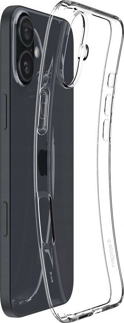Kapak telefoni Spigen Crystal Flex, për iPhone 16, transparent
