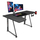 Tavolinë gaming Huzaro Hero 7.7, 160x60 cm, këndore, e zezë