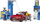 Set lodrash Bruder Bworld 62111, stacion karburanti me lavazh, makinë roadster, shumëngjyrësh