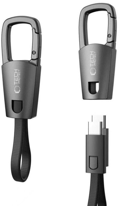 Kabllo USB C Tech Protect UltraBoost DNA, 0.17m, PD 60W, gri