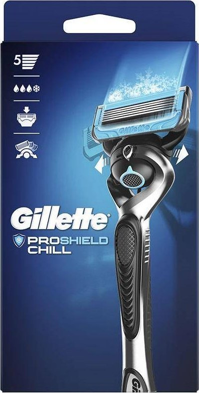 Kokë zëvendësuese për brisk Gillette Fusion Proshield Chill, 1 copë, blu