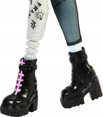 Kukull Monster High Frankie Stein, me qen lodër, shumëngjyrëshe