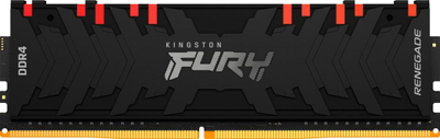 Memorie Kingston Fury Renegade RGB, DDR4, 16 GB, 4000 MHz, CL19, KF440C19RBAK2/16