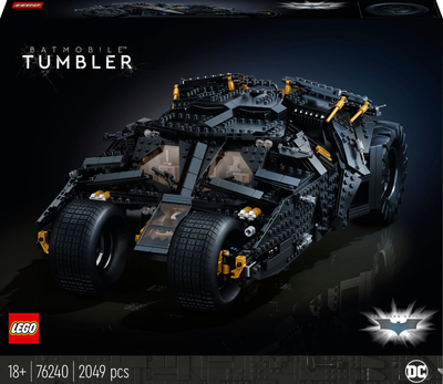 Set LEGO Batman Batmobile Tumbler 76240, 2049 copë, për të rritur, i zi