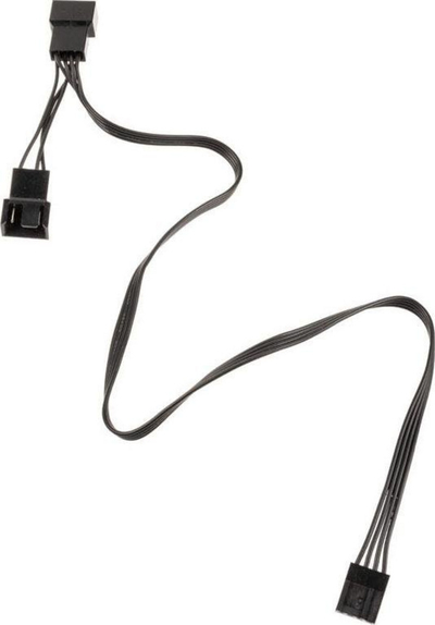 Kabllo Y për ventilator PC Kolink PGW AC KOL 047, 4 pin, 0.35 m, e zezë