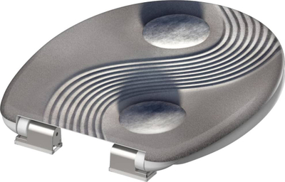 Ulc’ tualeti Schuette Yin &amp; Yang, duroplast, mbyllje e butë, gri