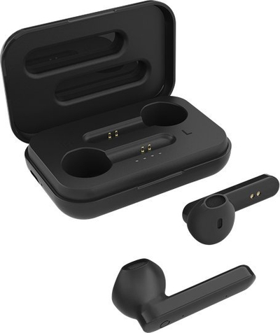 Kufje wireless STREETZ True Wireless Stereo, Bluetooth 5.0, me sensor me prekje, të zeza