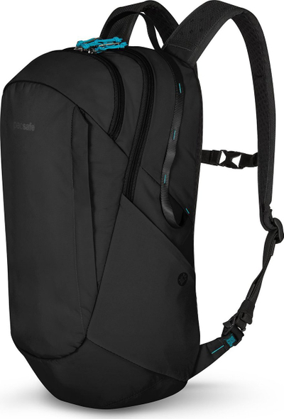 Çantë shpine Pacsafe ECO 25L Anti Theft, 25L, Econyl, e zezë