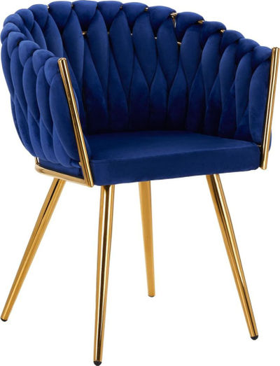 Karrige Chair 4Rico QS-GW06G, për dhomë ndenje, blu e errët