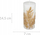 Qiri dekorativ Atmosphera Christmas Candle, 14.5cm, motiv bimor, i bardhë me ari