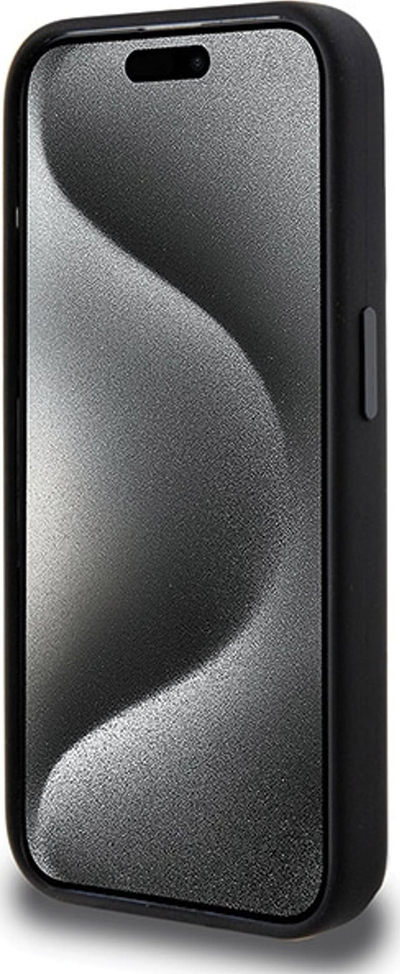 Mbulesë telefoni AMG Silicone për iPhone 15 Pro Max 6.7", me MagSafe, e zezë