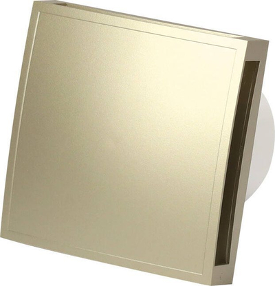 Ventilator banjoje Europlast E-Extra EET100, Ø100mm, valvul ajrimi, ngjyrë krem