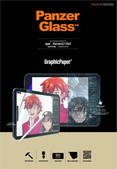 Mbrojtës ekrani PanzerGlass GraphicPaper për iPad Mini 8.3\" 2021, xham, i tejdukshëm
