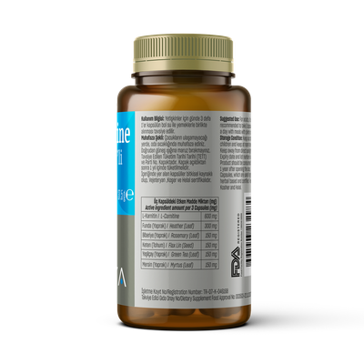 Suplemente TALYA Herbal L-Carnitine Complex, 60 kapsula