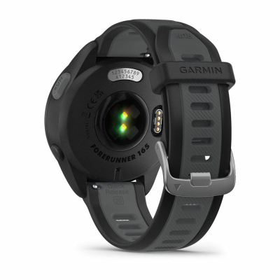 Ora inteligjente Garmin Forerunner 165 Music, GPS, AMOLED, e zezë