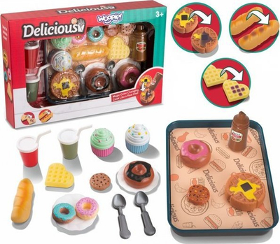 Set lodrash pastiçerie Woopie XXL Delicious, 19 copë, për kalamaj 3+