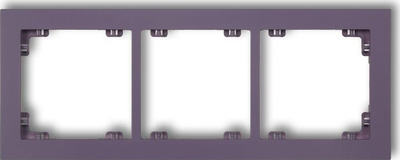 Kornizë trefishe universale KARLIK DECO 51DR-3, plastike, Pastel Matt vjollcë