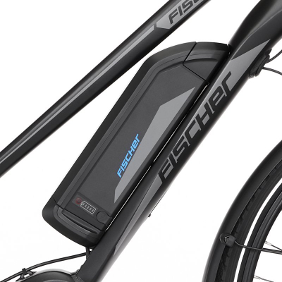 Biçikletë elektrike trekking Fischer Viator ETD 1861, 28", motor në mes, e zezë