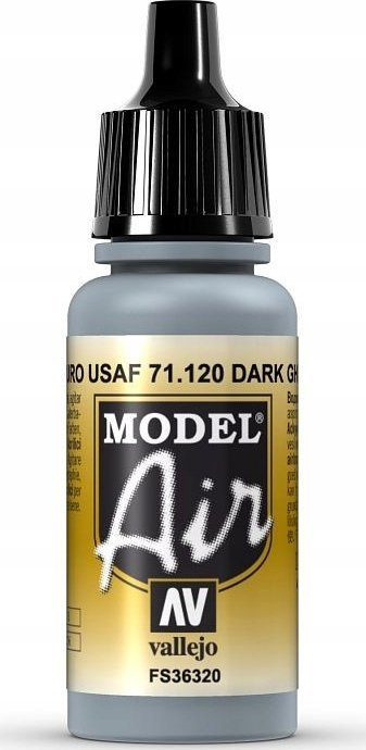 Bojë akrilike Vallejo Model Air Dark Ghost Grey, 17ml, gri matem