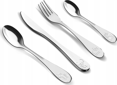 Set takëmesh për kalamaj Lamart LT5013 Kid, 4 copë, çelik inox