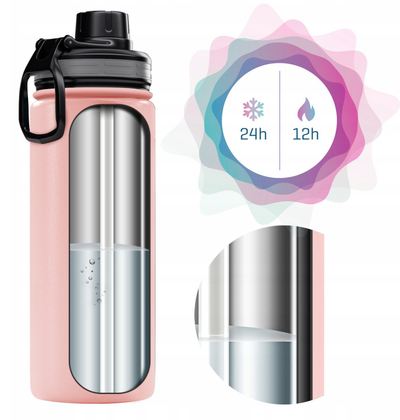 Termus Wessper ActiveMax Steeline, 1L, për fëmijë, rozë