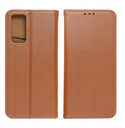 Футрола за телефон Samsung S25 Edge Smart Pro Book, кожа, кафеава