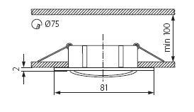 Llambë tavani Kanlux NAVI CTX-DT10-C/M, e hirtë