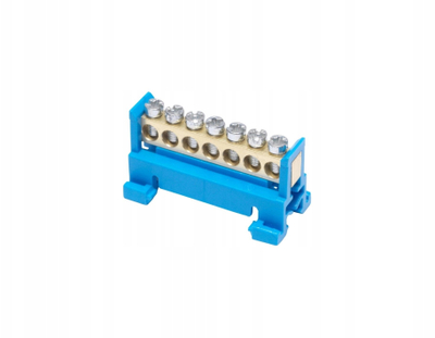 Terminal neutral SIMET N7, 7 pole, 16mm², 400V 63A, blu
